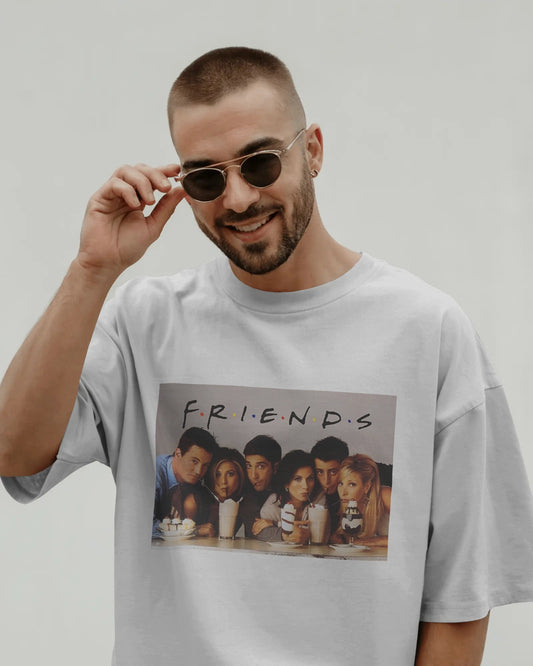 Oversized FRIENDS TV Show Graphic T-Shirt – Unisex Casual Tee