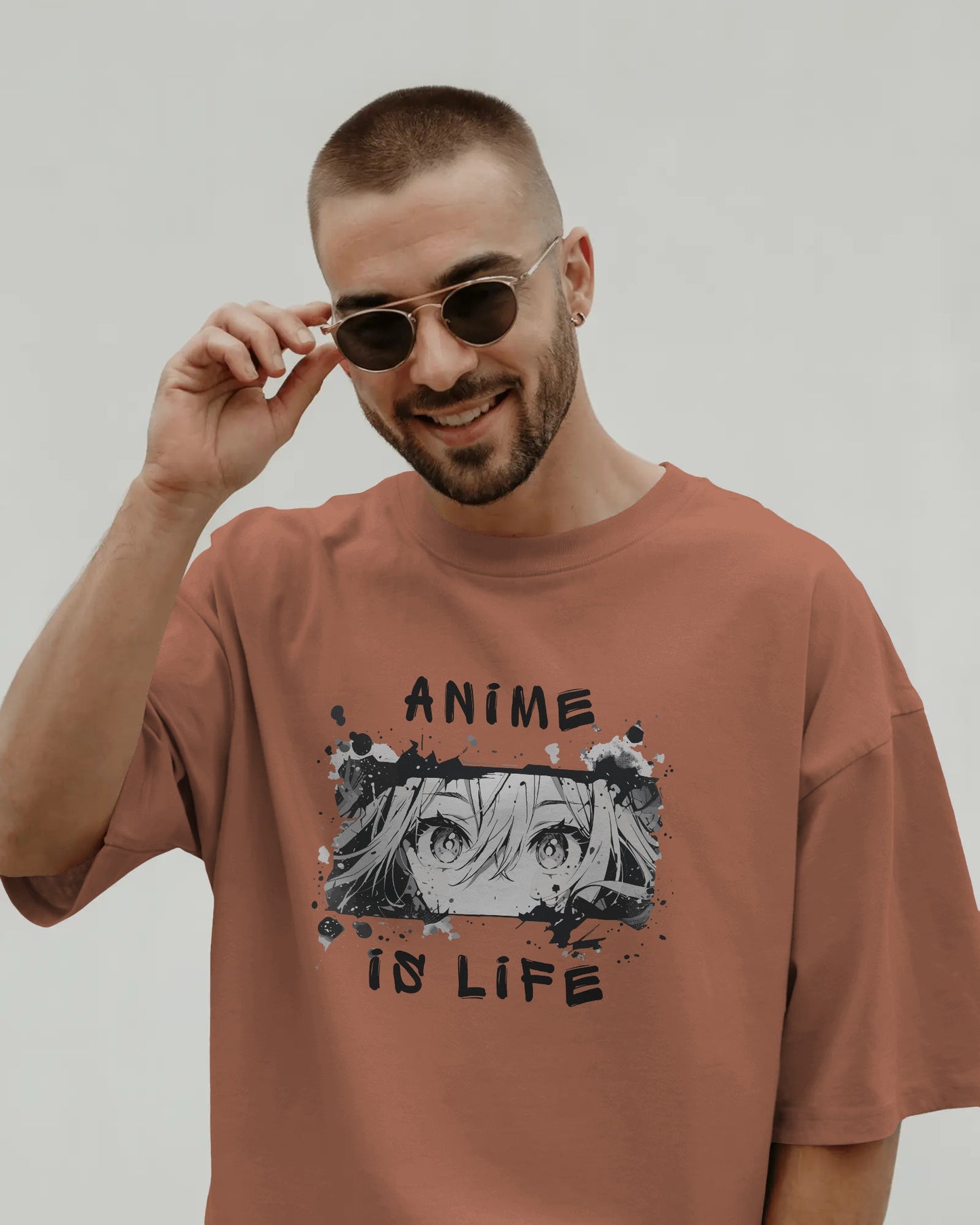 Anime Eyes – Unisex Oversized T-Shirt | Silent. Intense. Unforgettable.