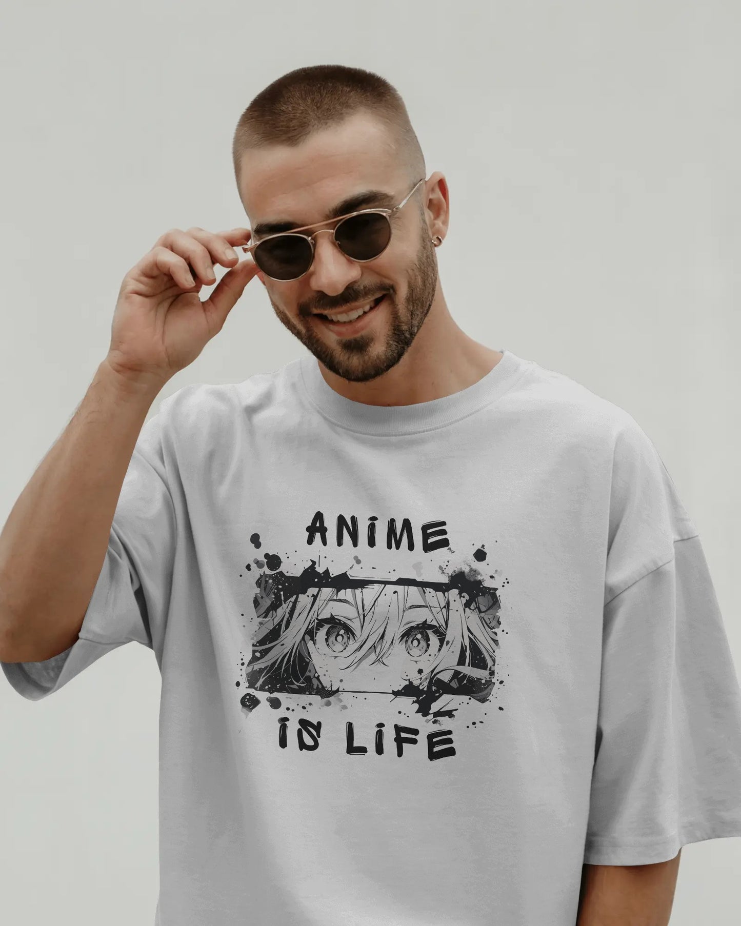 Anime Eyes – Unisex Oversized T-Shirt | Silent. Intense. Unforgettable.