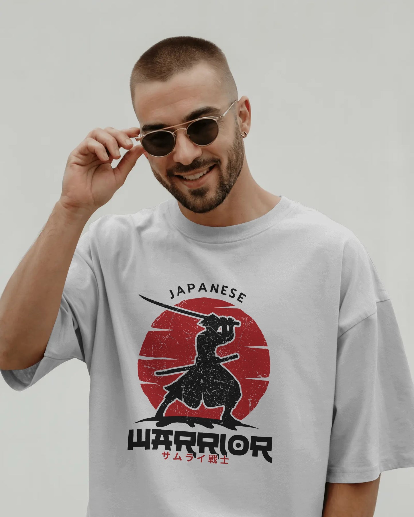 Japanese Samurai Warrior – Unisex Oversized T-Shirt | Bold. Fearless. Legendary.