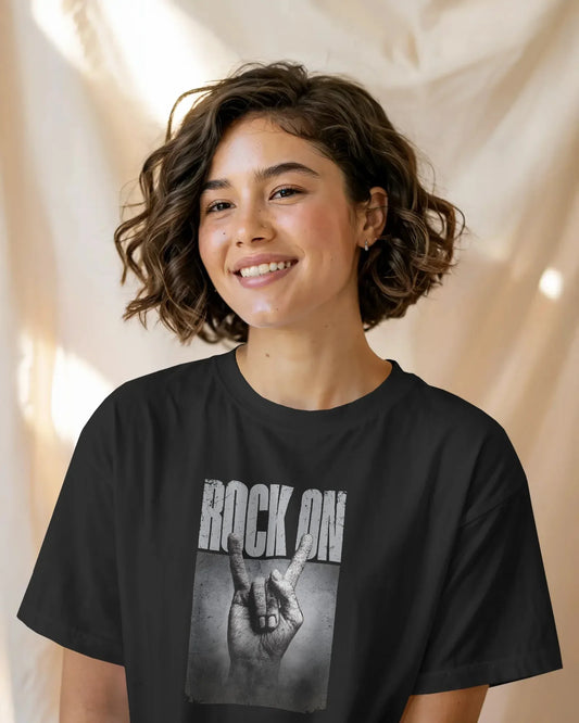 Rock On Graphic T-Shirt – Bold Attitude Unisex Cotton Tee | Classic Statement Wear - House of ViDi