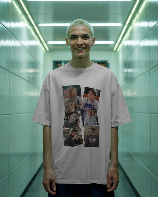 Oversized FRIENDS Collage T-Shirt – Iconic TV Show Moments Unisex Tee - House of ViDi