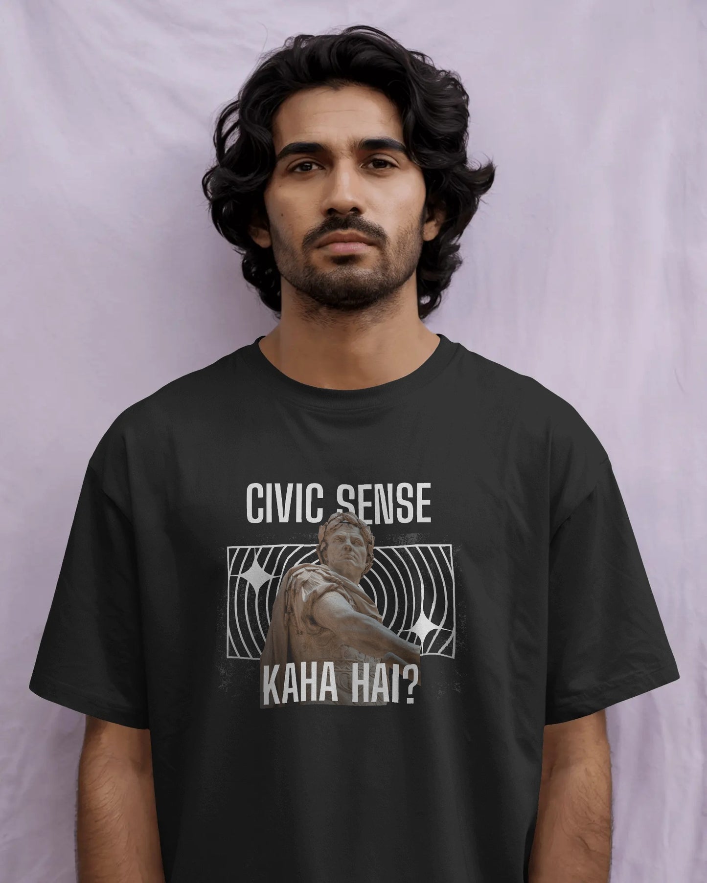 Civic Sense Kaha Hai? T-Shirt – Viral Indian Social Commentary Graphic Unisex Cotton Tee