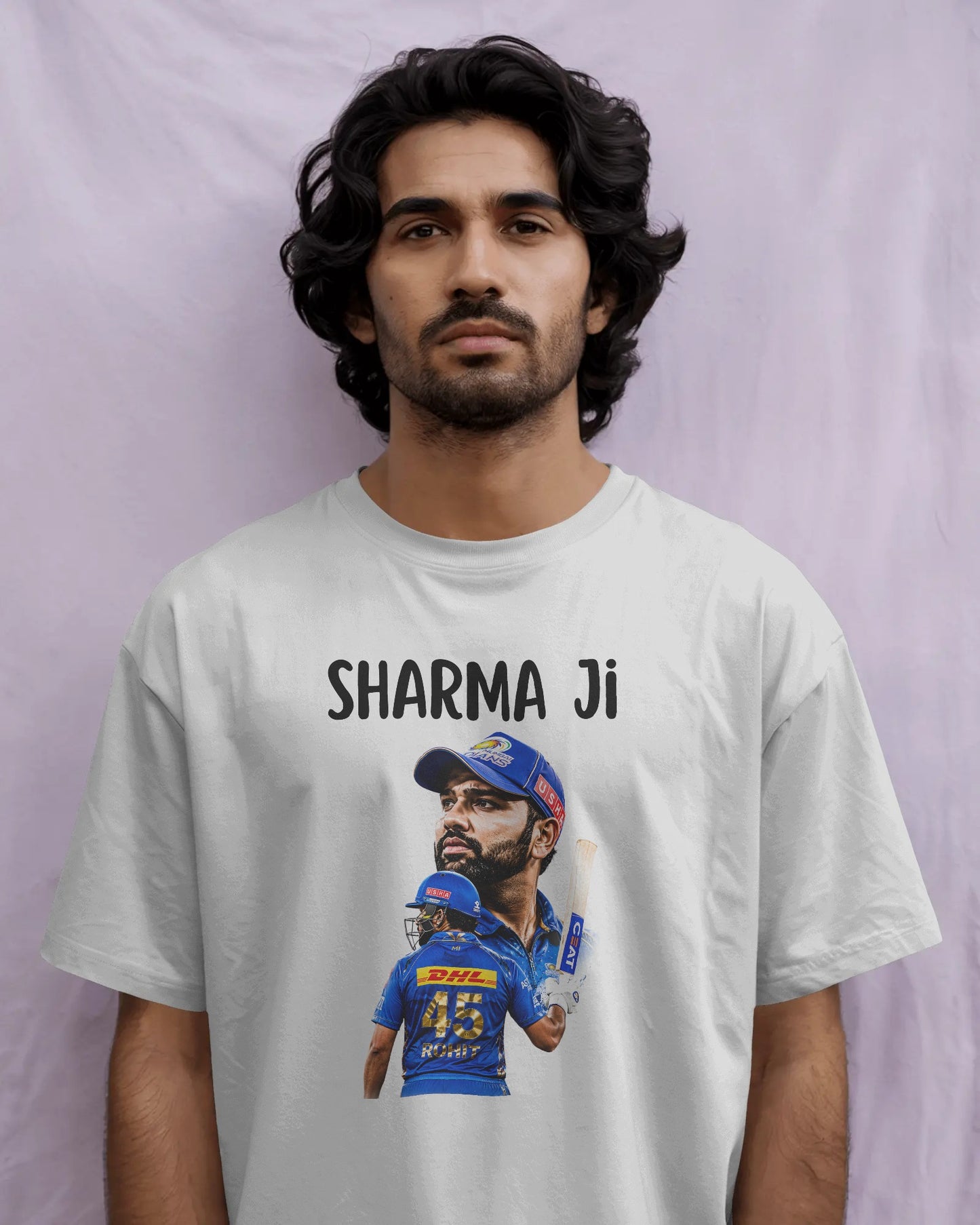 Sharma Ji Rohit 45 Fan Jersey T-Shirt | Rohit Sharma Inspired Cricket Fan Edition Unisex Tee