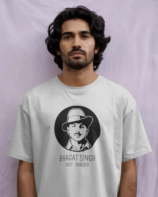 Bhagat Singh T-Shirt – Shaheed Bhagat Singh 1907–Forever Unisex Cotton Tee | Freedom Fighter Tribute Wear - House of ViDi