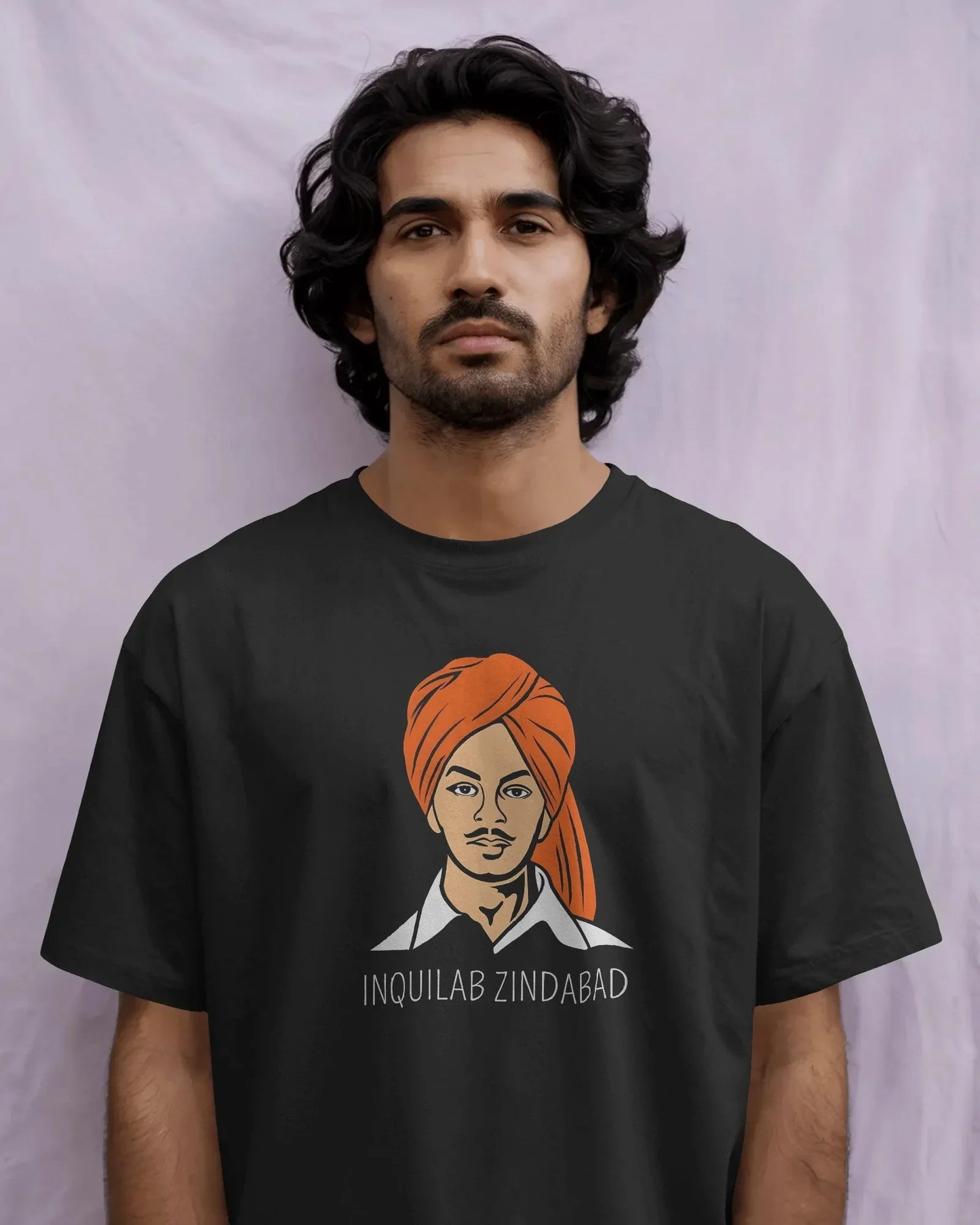 Inquilab Zindabad Bhagat Singh T-Shirt – Revolutionary Slogan Unisex Cotton Tee | Freedom Fighter Tribute Wear - House of ViDi