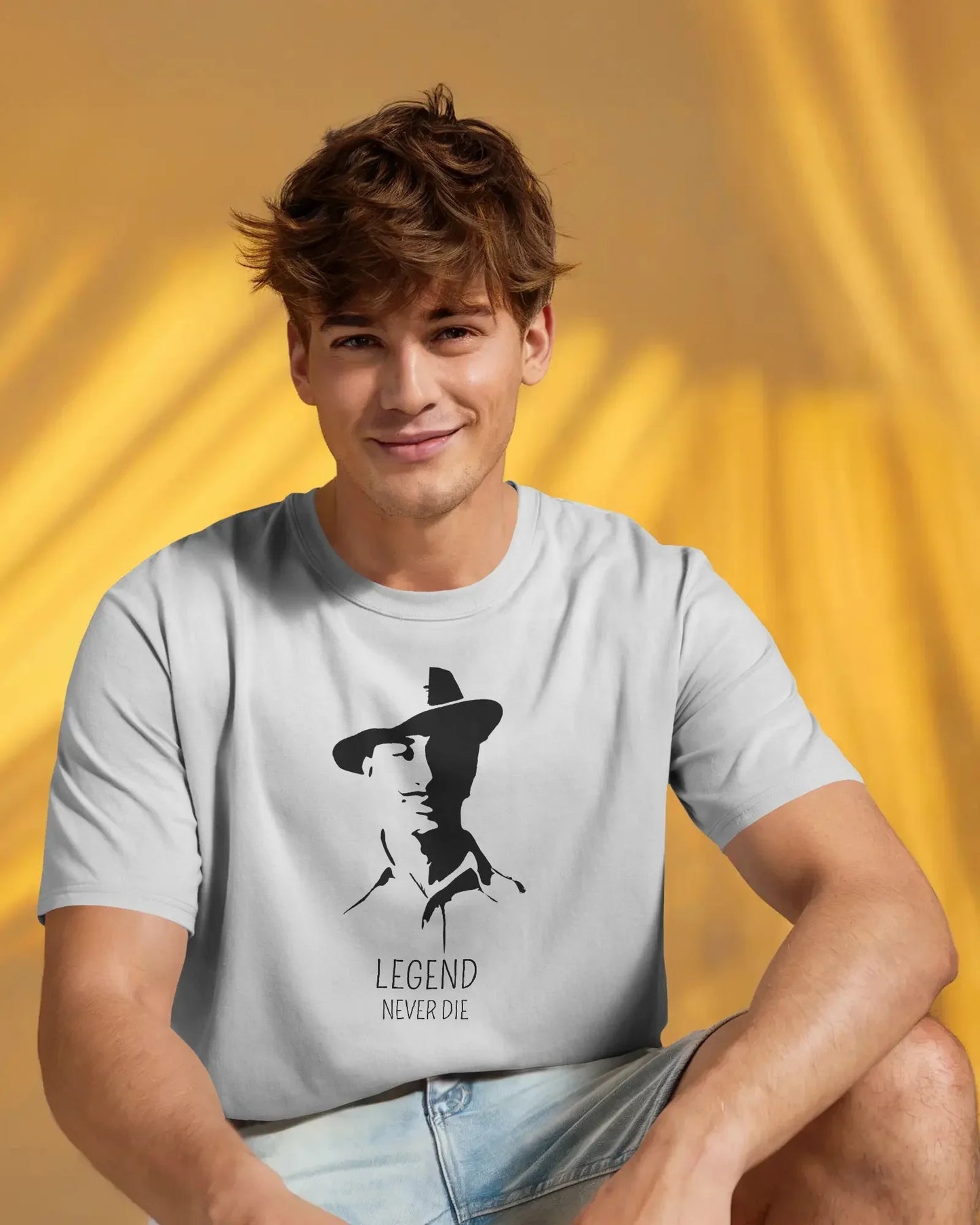 Legend Never Die Bhagat Singh T-Shirt – Shaheed Bhagat Singh Inspired Unisex Cotton Tee | Patriotic Tribute Wear - House of ViDi